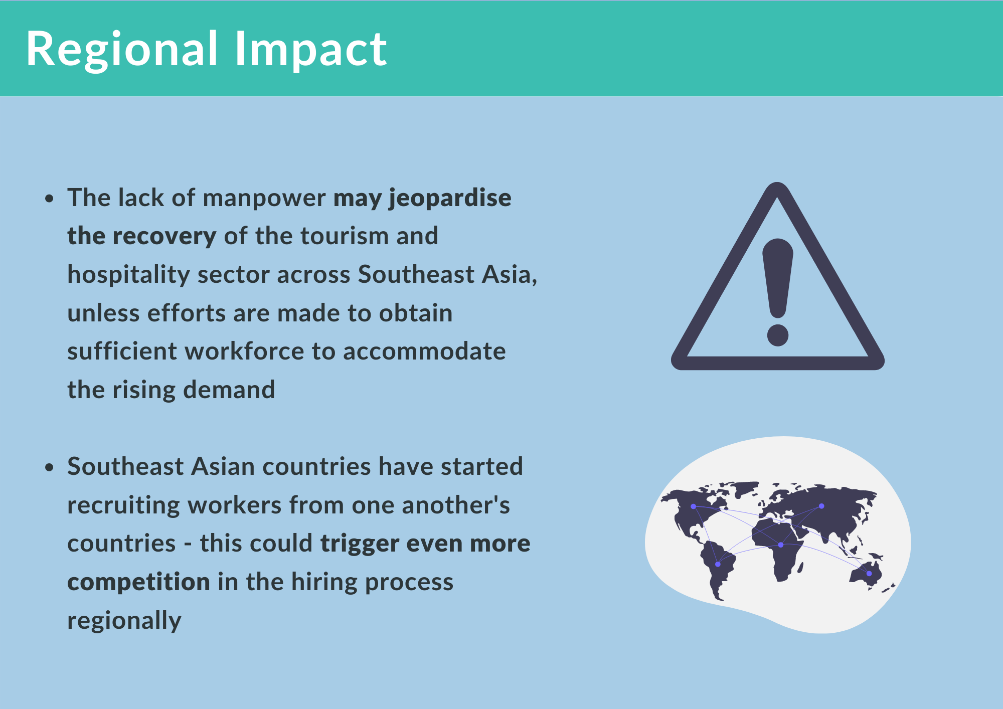 Regional Impact for Manpower Shortage Travel Industry