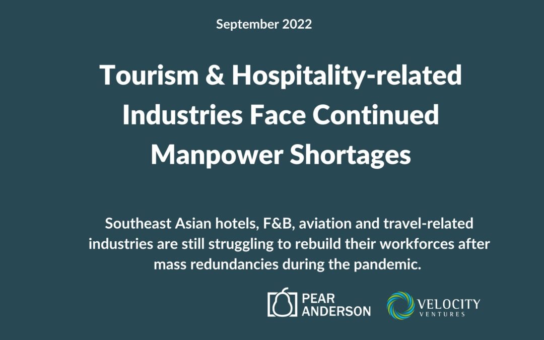 Trend Watch:  Manpower crisis for the hospitality and tourism industries will drive growth in tech & digitalisation